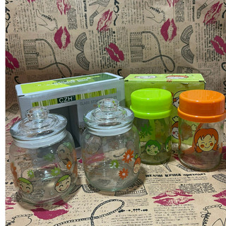 Combo 2 hũ gia vị thủy tinh 500ml _ 400mlĐôi lọ đựng gia vị