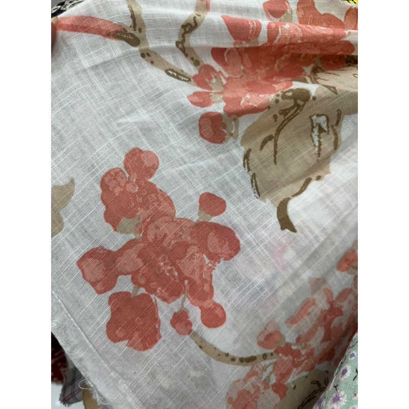 Vải linen hoa