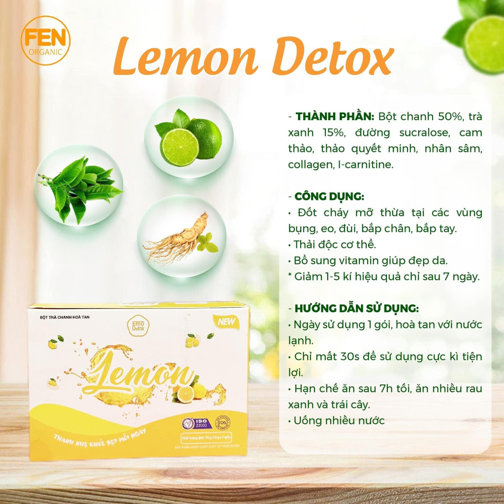 NƯỚC UỐNG TRÁI CÂY EMOSLIM 8 VỊ - kèm quà - bình nước - thước dây