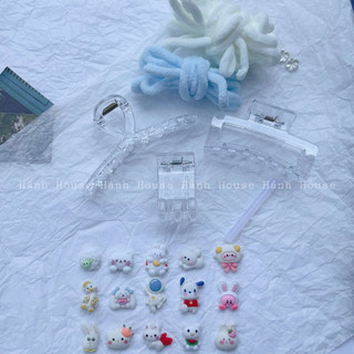 [Combo handmade 1] Set 3 kẹp tóc tự làm bằng len siêu xinh