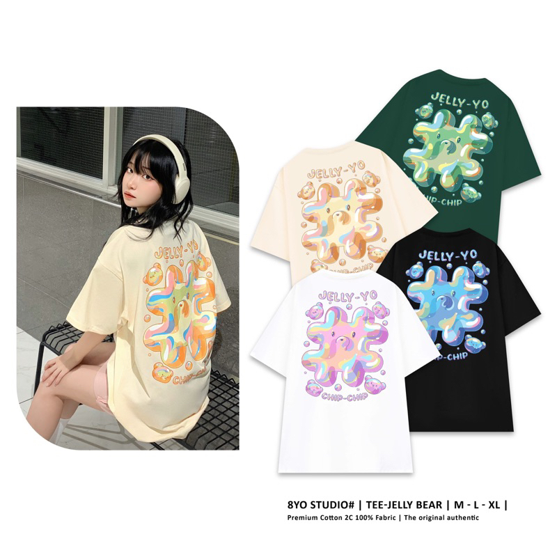 Áo Thun Local Brand Unisex 8YO Jelly Bear Tee # 4 màu