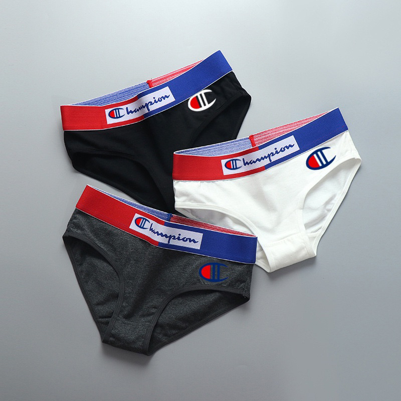Quần lót cotton nữ & Tom boy Champion cao cấp mặc thông hơi, kháng khuẩn