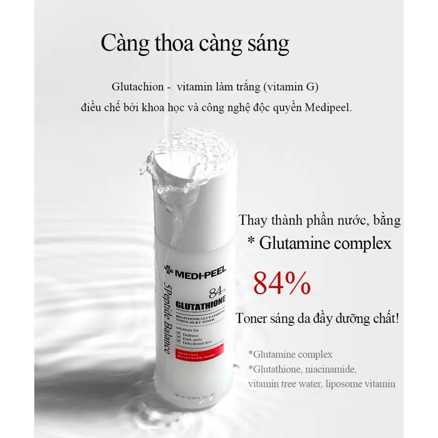 Toner Medipeel Bio-Intense Glutathione White Silky 180ml