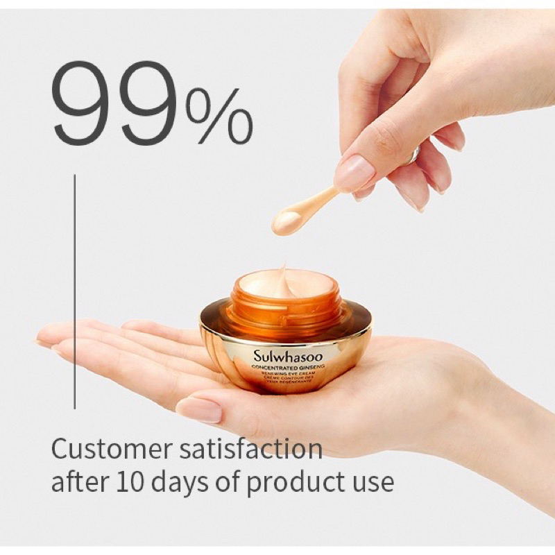 Kem Mắt Chống Lão Hóa Nhân Sâm Sulwhasoo Concentrated Ginseng Renewing Eye Cream TUÝP 3ML