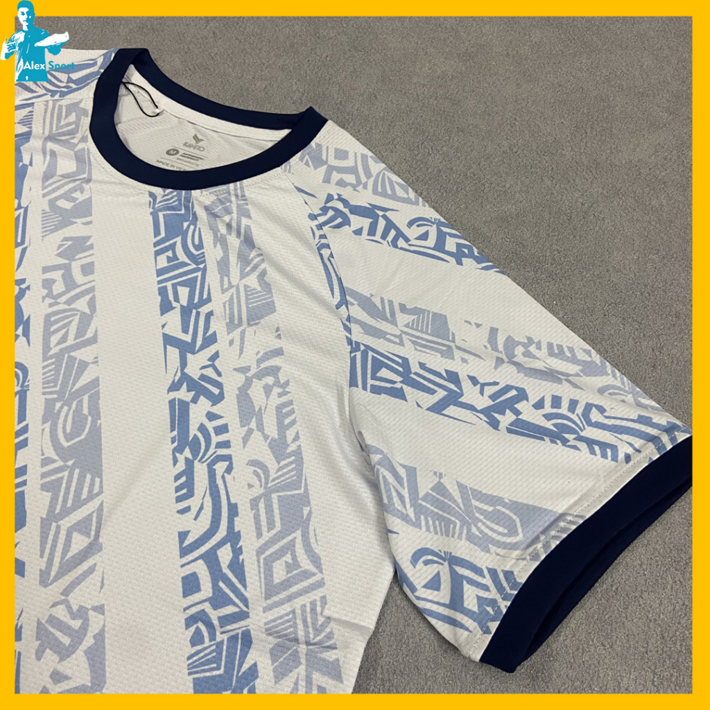 BỘ QUẦN ÁO ĐẤU 2023 Hòa Bình Trắng Xanh