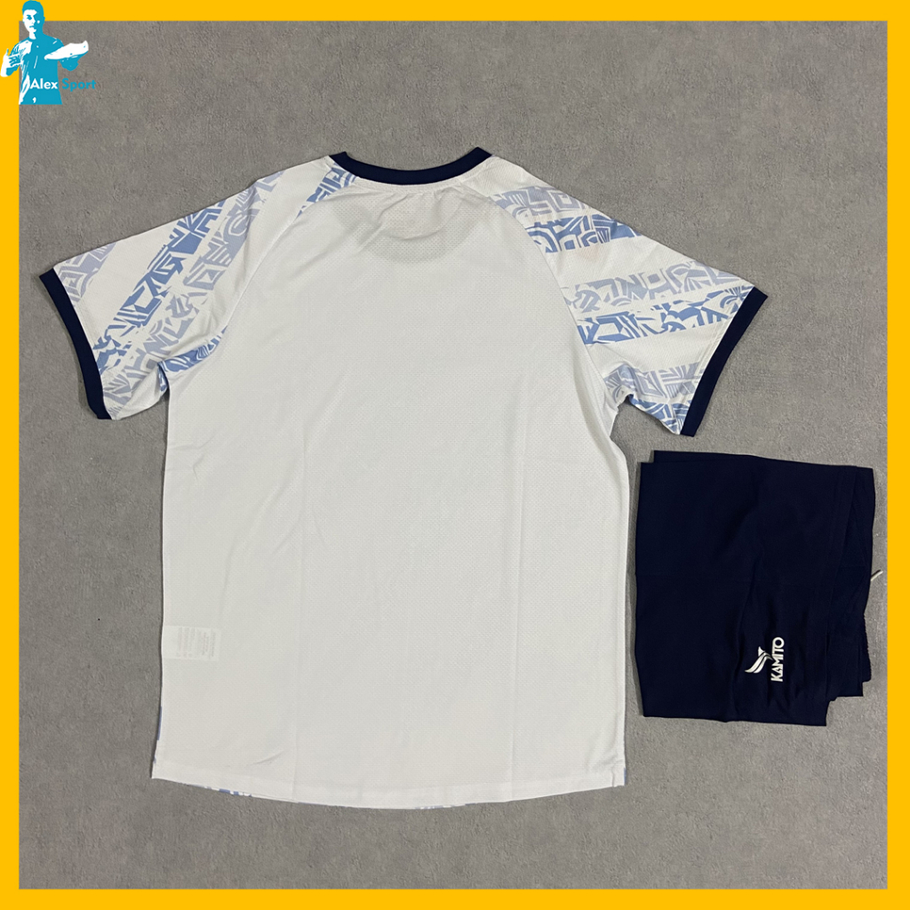 BỘ QUẦN ÁO ĐẤU 2023 Hòa Bình Trắng Xanh