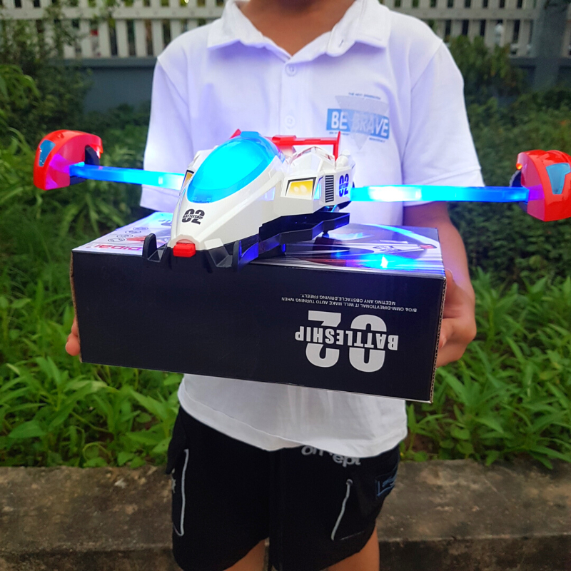 Xe ô tô đua biến hình thành máy bay ( Tặng kèm Pin ), Đồ chơi ô tô có âm thanh, đèn led cho bé 2 -&gt; 6t -Đồ chơi MiniKids