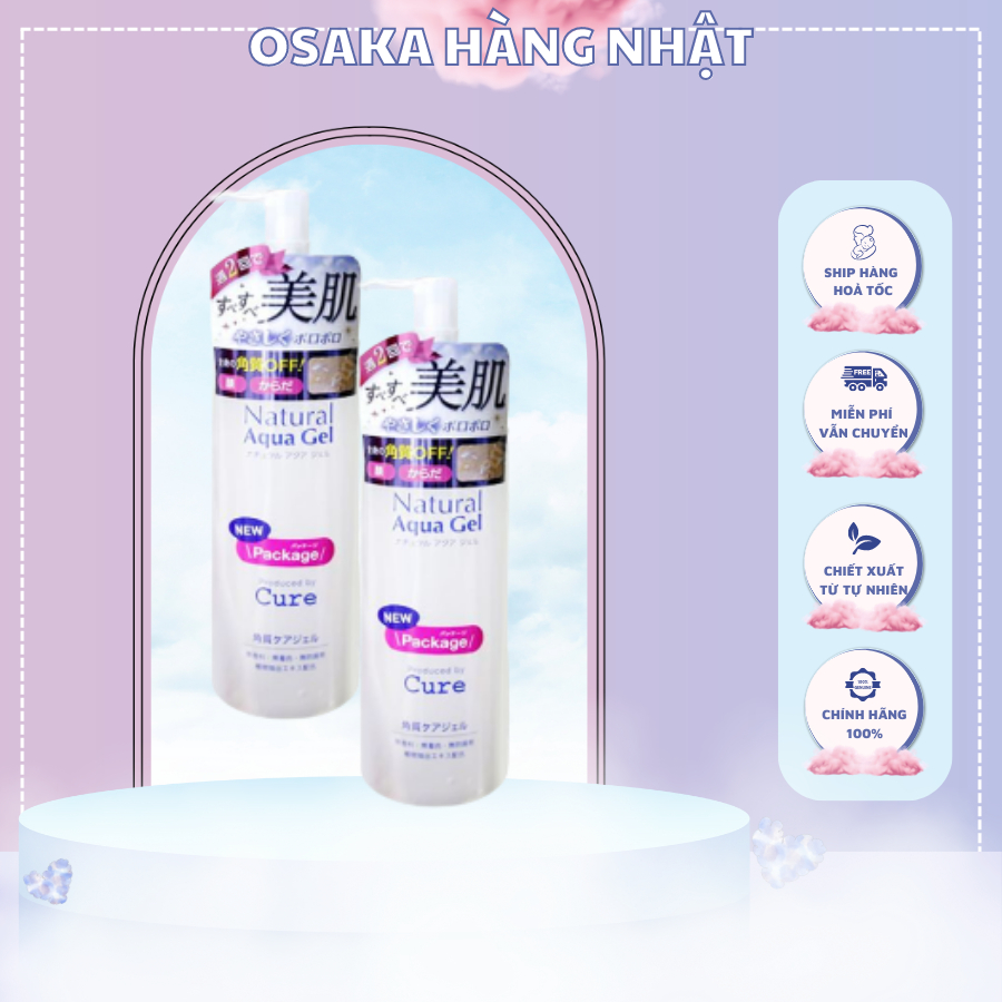 ⚠️FREESHIP⚠️ Tẩy Da Chết Tẩy Tế Bào Chết Cure Natural Aqua Gel 250gr