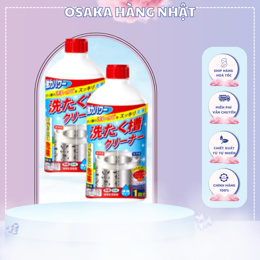 ⚠️FREESHIP⚠️ Nước Tẩy Vệ Sinh Lồng Máy Giặt Pix Up Nhật Bản 550g