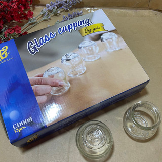 Bộ 12 ống giác hơi thủy tinh cẩm đạt