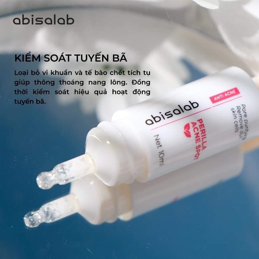 Tinh Chất Giảm Viêm Giảm Mụn Tức Thì Perilla Acne Spot ABISALAB