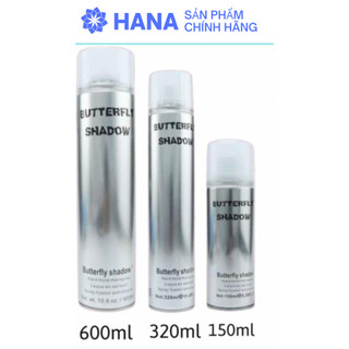 Gôm, keo xịt tóc nam nữ butterfly shadow 150ml-320ml-600ml
