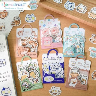 Set 3 sticker dán hình heo hồng/chó shiba/gấu trắng
