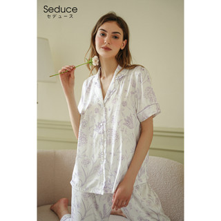 Bộ Đồ Ngủ Pijama Nữ Lụa Satin Quần Dài Seduce P03232