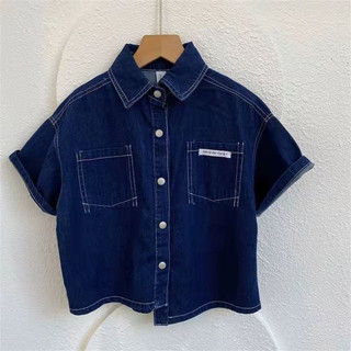 Set sơ mi Jean QC bé trai-short