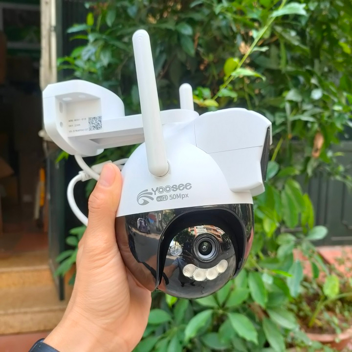 Camera ngoài trời yoosee 2 mắt kép Ptz 5.0Mpx 8led quay 360 độ, siêu nét, góc rộng, có màu ban đêm