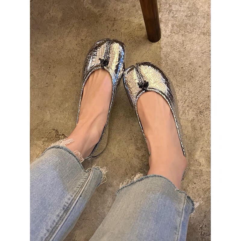 Giày bệt búp bê đế thấp mũi chân ngựa chân lợn cá tính BO SHOP