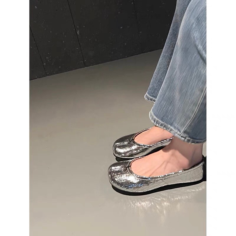 Giày bệt búp bê đế thấp mũi chân ngựa chân lợn cá tính BO SHOP