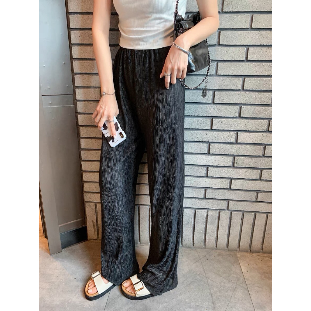 Dép sandal nhung nữ 1 cm móc khóa dây kim loại hot hè 2023 BO SHOP