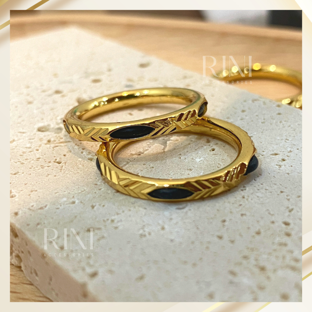 Nhẫn đuôi voi xi mạ vàng, cầu tài lộc bình an, nhẫn đuôi voi xi mạ vàng 18k - Rini. Accessories