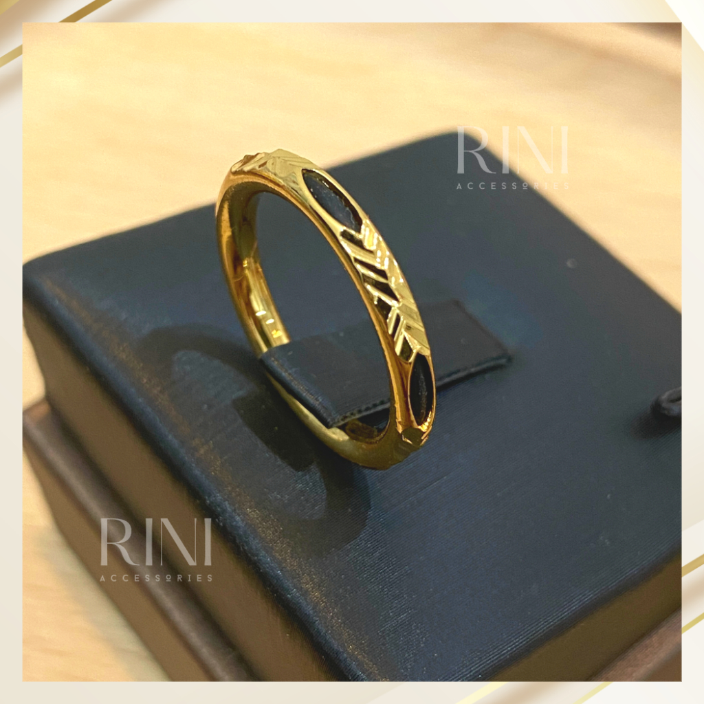 Nhẫn đuôi voi xi mạ vàng, cầu tài lộc bình an, nhẫn đuôi voi xi mạ vàng 18k - Rini. Accessories