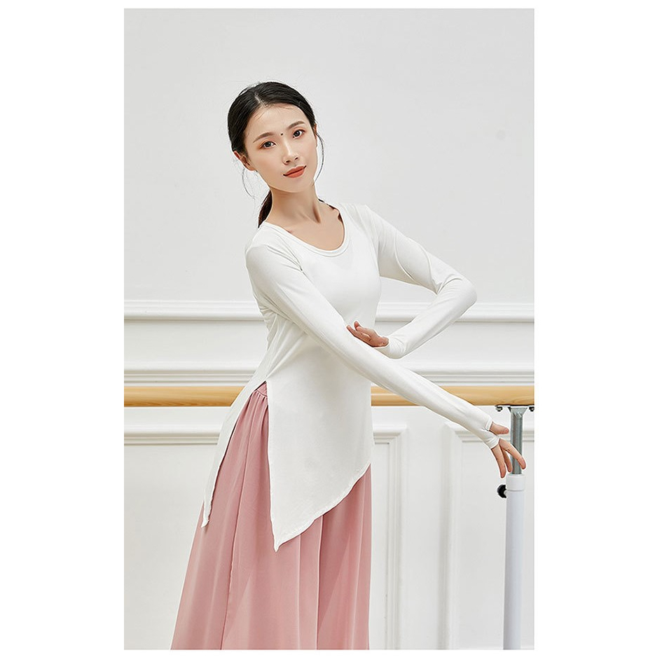 Áo Nhảy Hiện Đại, Múa Đương Đại, Múa Cổ Điển, Tay xỏ Ngón, Xẻ Hông Hot Trend