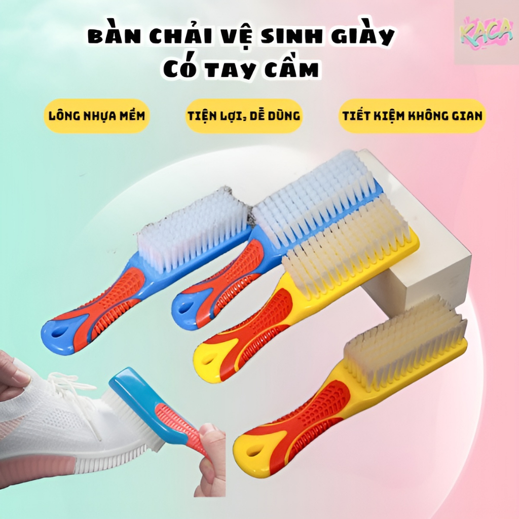 Bàn Chải Giặt Giày - Cây Cọ Giày Đa Năng Cầm Tay - Bàn chải đánh sàn tiện lợi