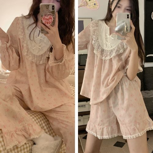(SẴN) Set bộ vàng hoa nhí viền ren trắng tròn quảng châu