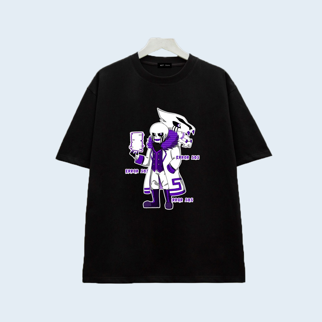 BST 💥  Áo thun Game Sans - Undertale Mới - Sans 404 - Sans 505 - Sans 606 áo thun đen in hình có size Trẻ em