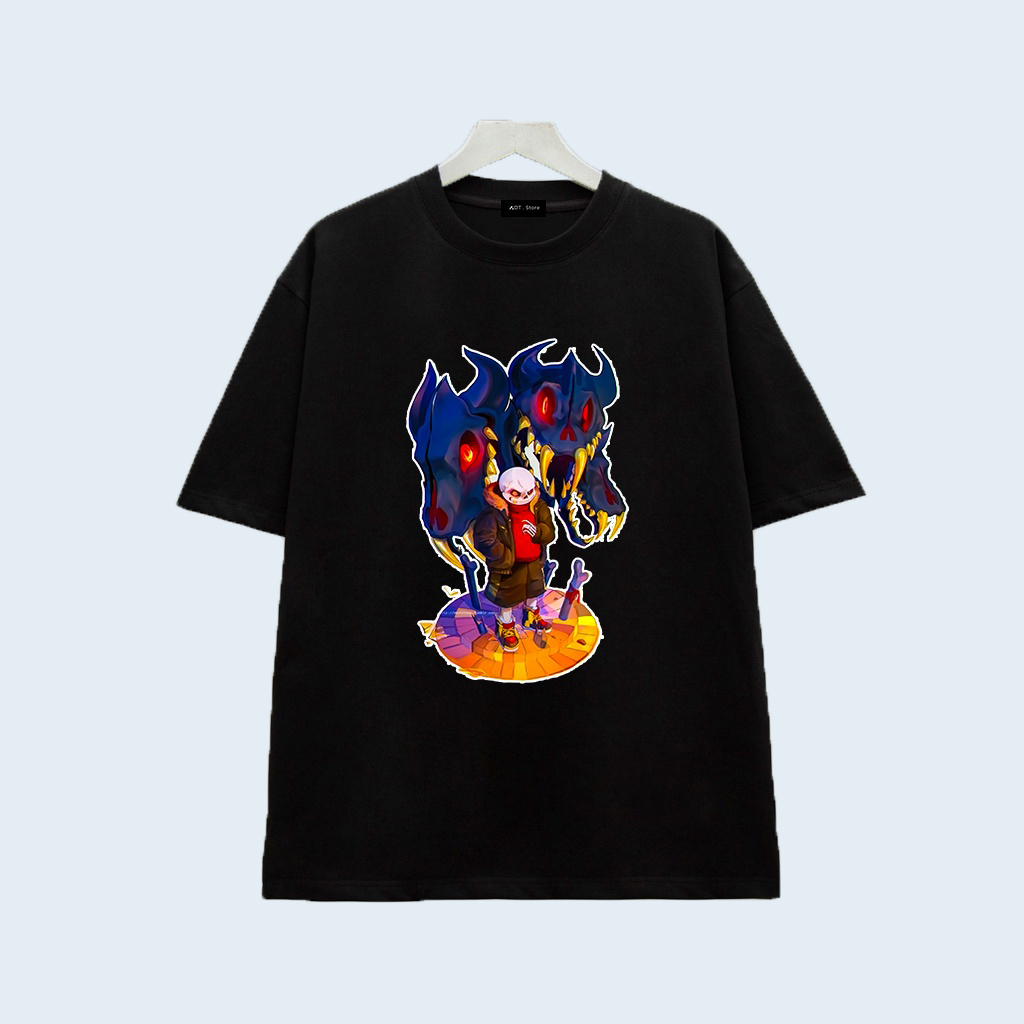BST 💥  Áo thun Game Sans - Undertale Mới - Sans 404 - Sans 505 - Sans 606 áo thun đen in hình có size Trẻ em