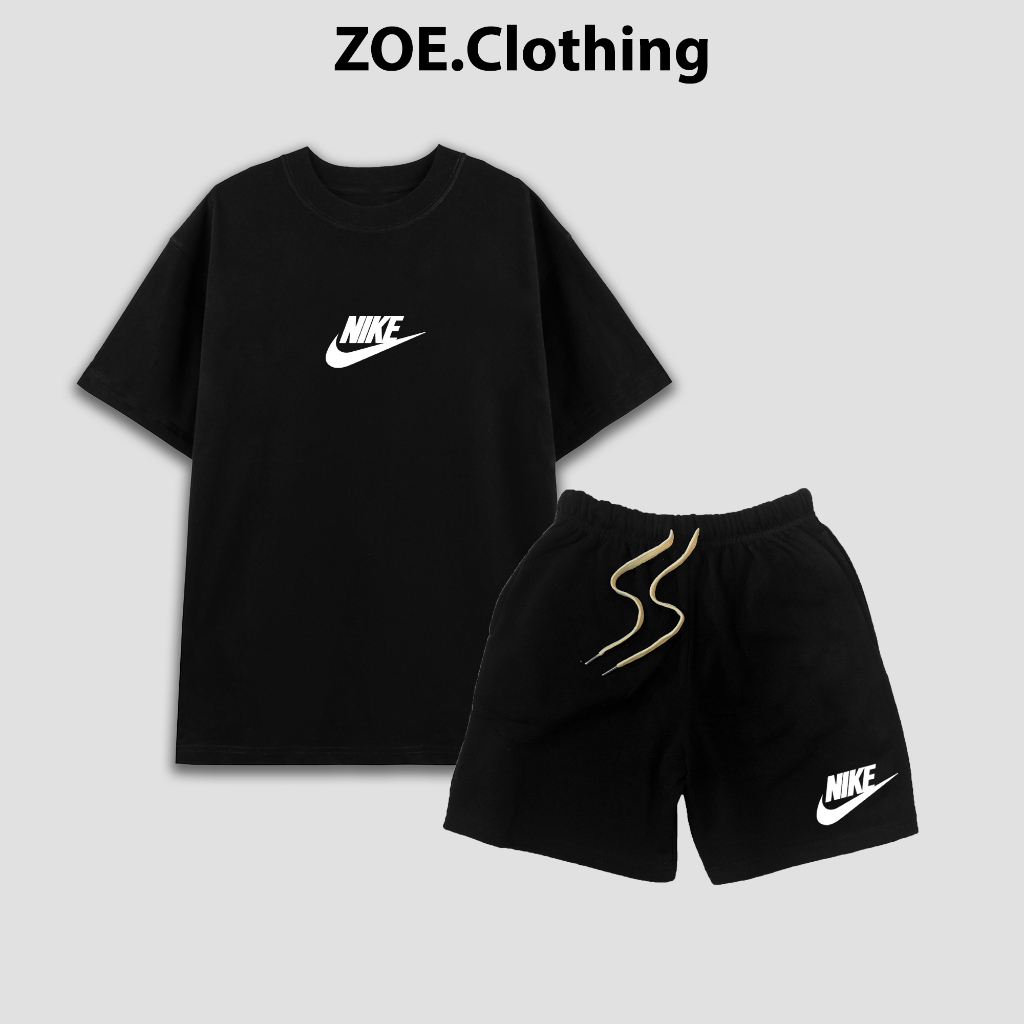 Bộ quần áo Nike, set quần áo cotton nam nữ unisex, ZOEclothing
