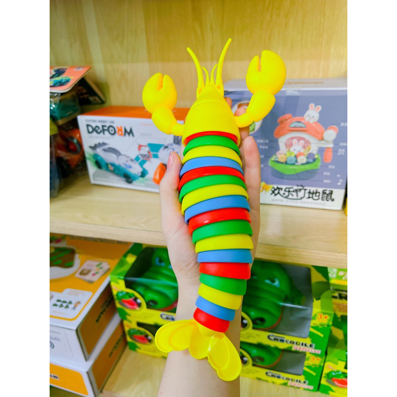 Đồ chơi tôm hùm 7 màu phát sáng, vui nhộn