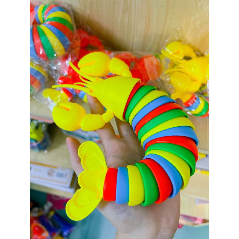 Đồ chơi tôm hùm 7 màu phát sáng, vui nhộn