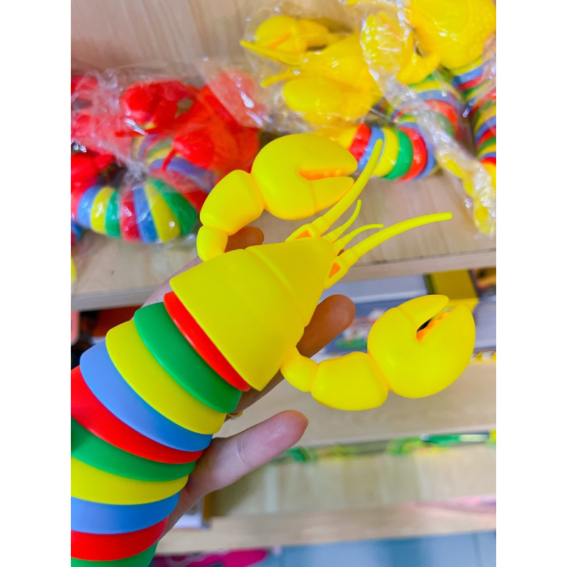 Đồ chơi tôm hùm 7 màu phát sáng, vui nhộn