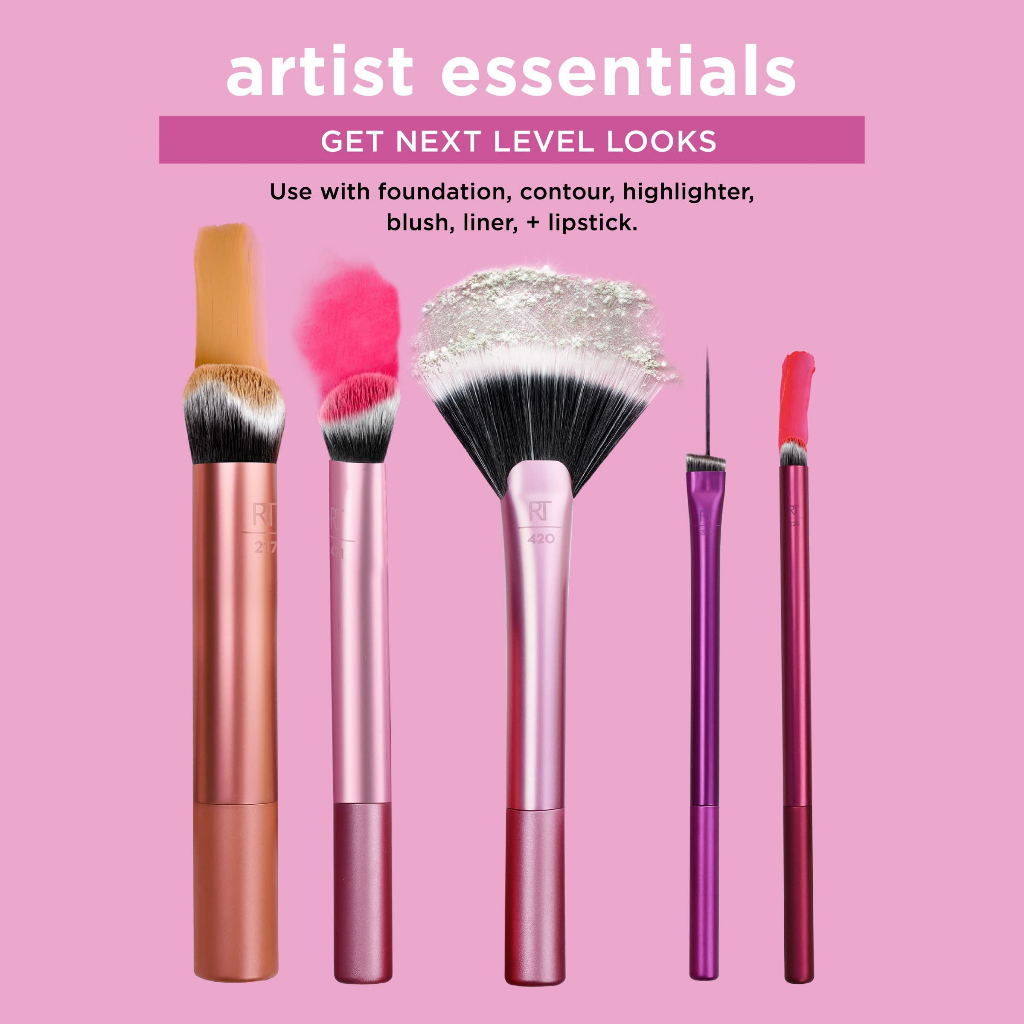 REAL TECHNIQUES - Bộ cọ 5 cây Artist Essentials