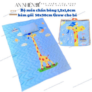 Bộ mền gối hươu cao cổ Grow cho bé mẫu giáo