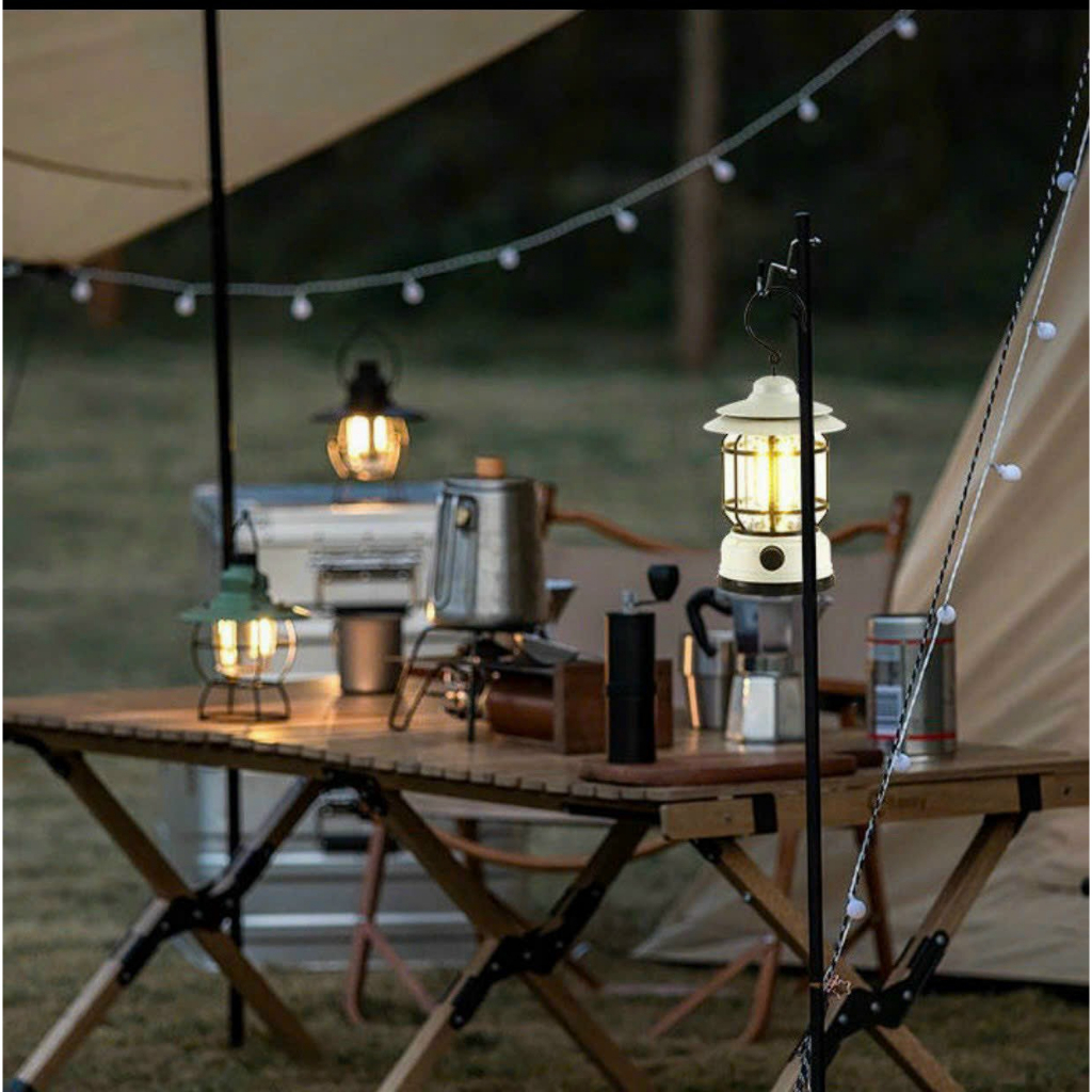 Đèn Bão, Đèn Dã Ngoại, Đèn Ngoài Trời Sạc Pin USB Kt: 21x11x11 cm (ảnh thật)