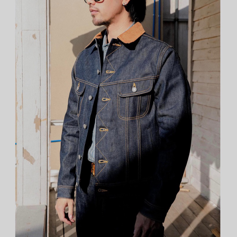 Áo Khoác LEE Denim Form Crop 2 màu xanh - tím than indigo dáng crop fit vừa phải lịch sự, tôn dáng