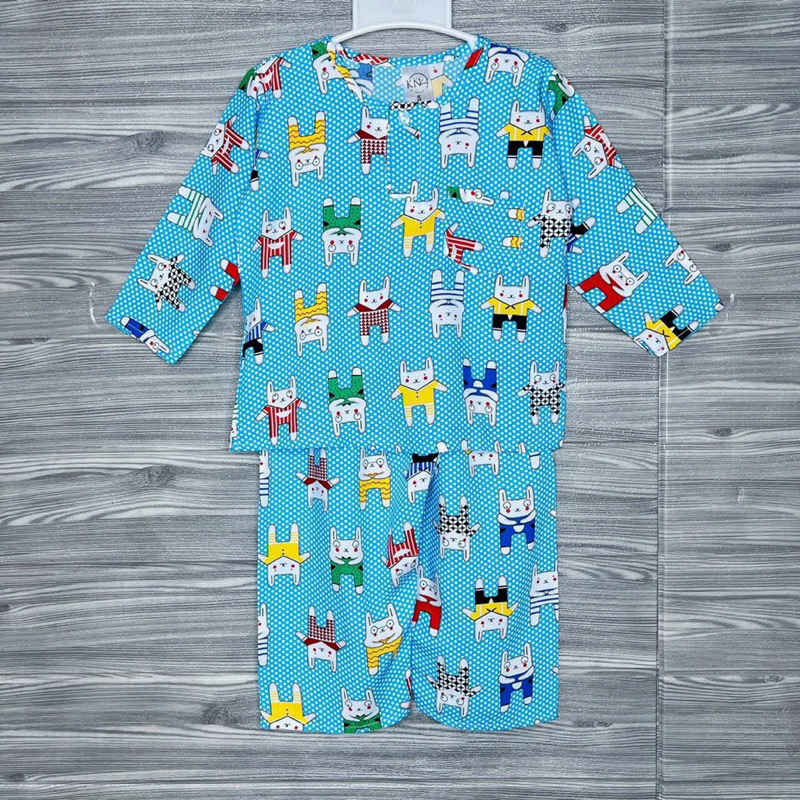 Bộ TOLE / LANH bé trai tay dài quần dài phối viền size 9-37kg