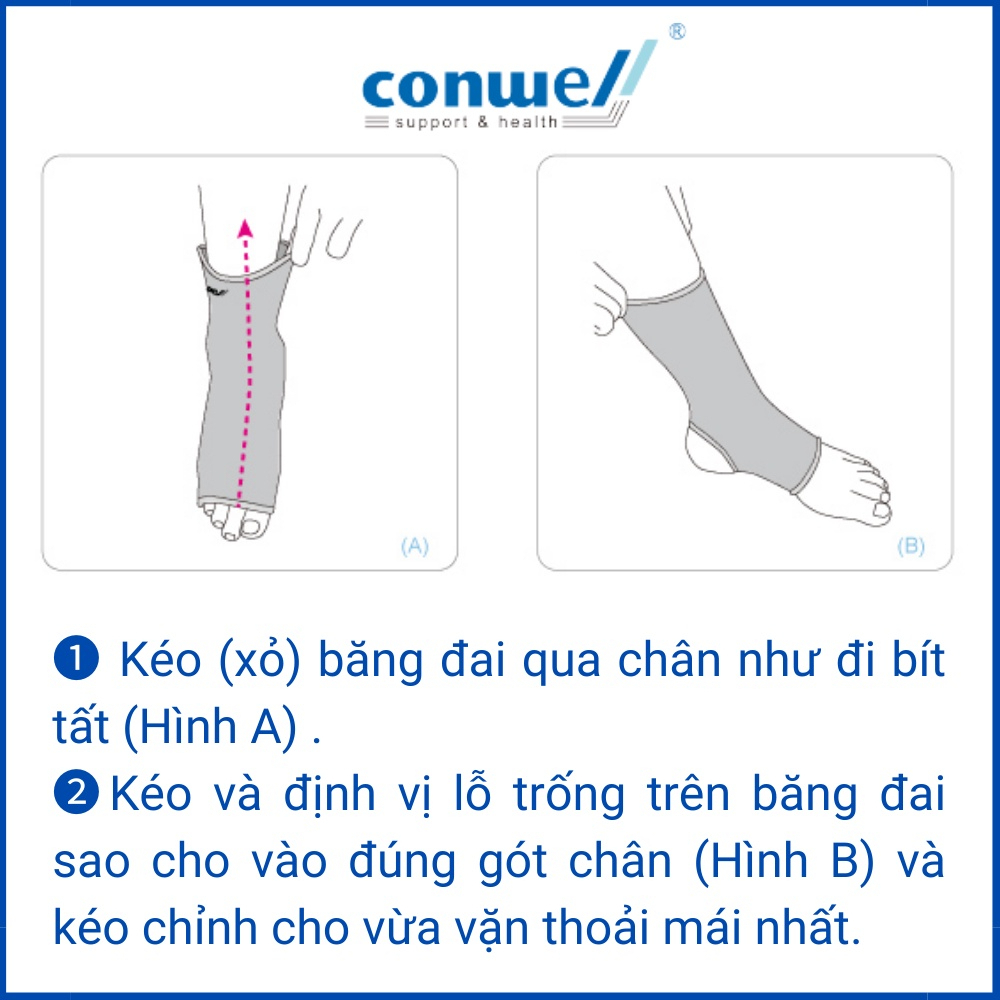Đai thun bảo vệ mắt cá chân siêu co giãn 4 chiều bảo vệ ổn định chống sưng và giảm đau khớp chân 5901