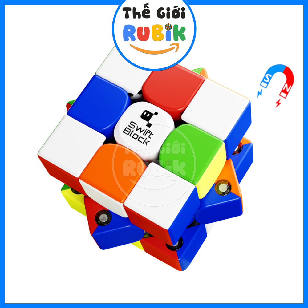 GAN x Swift Block 355S Rubik 3x3 Có Nam Châm GAN CUBE | The Gioi Rubik