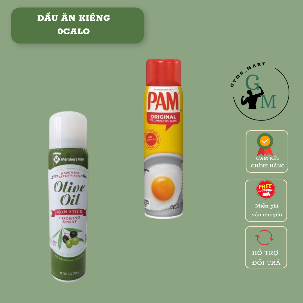 Combo Dầu ăn kiêng 0calo các loại, tiết kiệm, giảm cân, eatclean