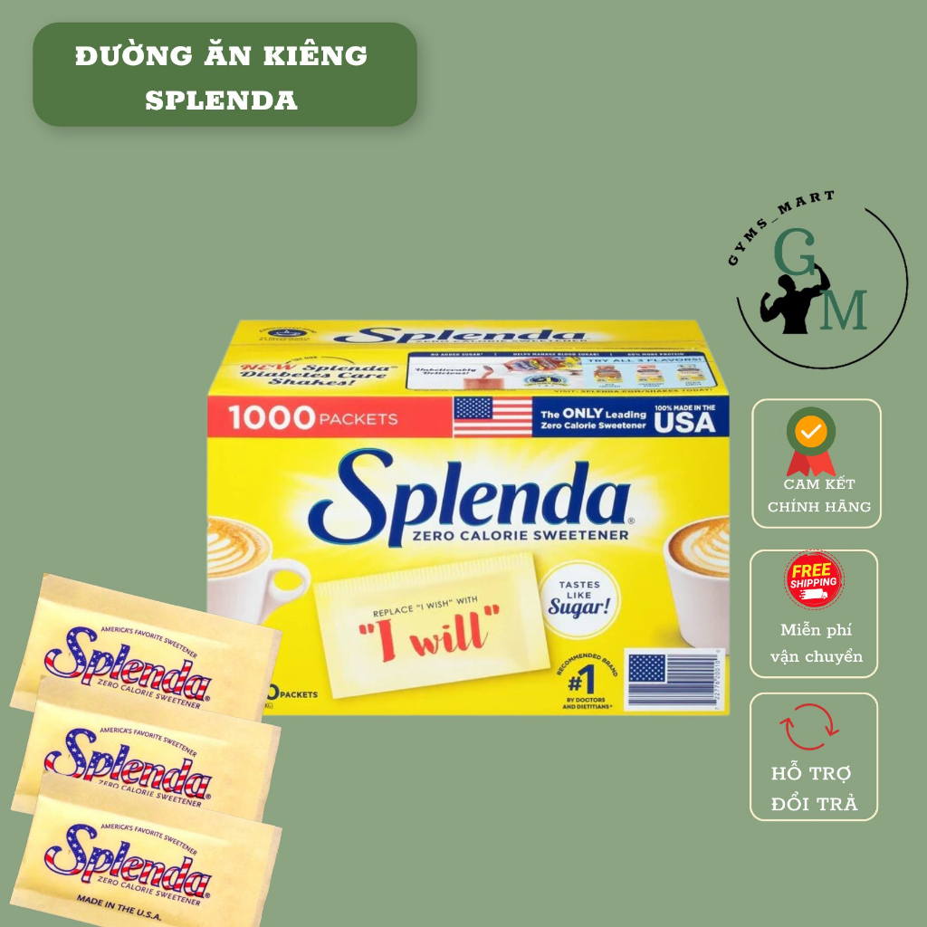Combo tiết kiệm Dầu ăn kiêng 0 calo và 50 gói đường 0calo splenda