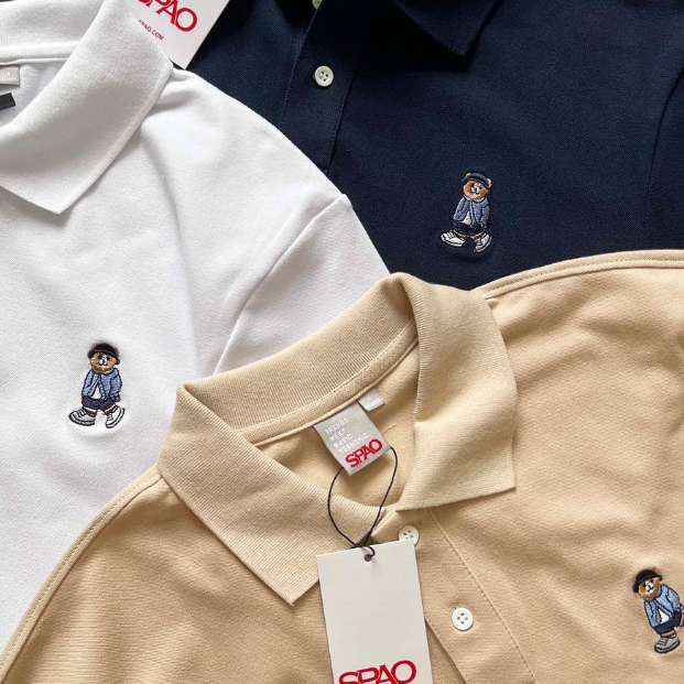 [ẢNH THẬT-CÓ SẴN] Polo gấu form suông mã S
