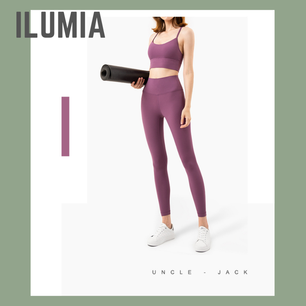 Set Đồ Tập Nữ Áo Bra chắp dây Tập Thể Thao Gym Yoga Cao Cấp - Đồ tập gym yoga chạy bộ thể thao nữ ILUMIA