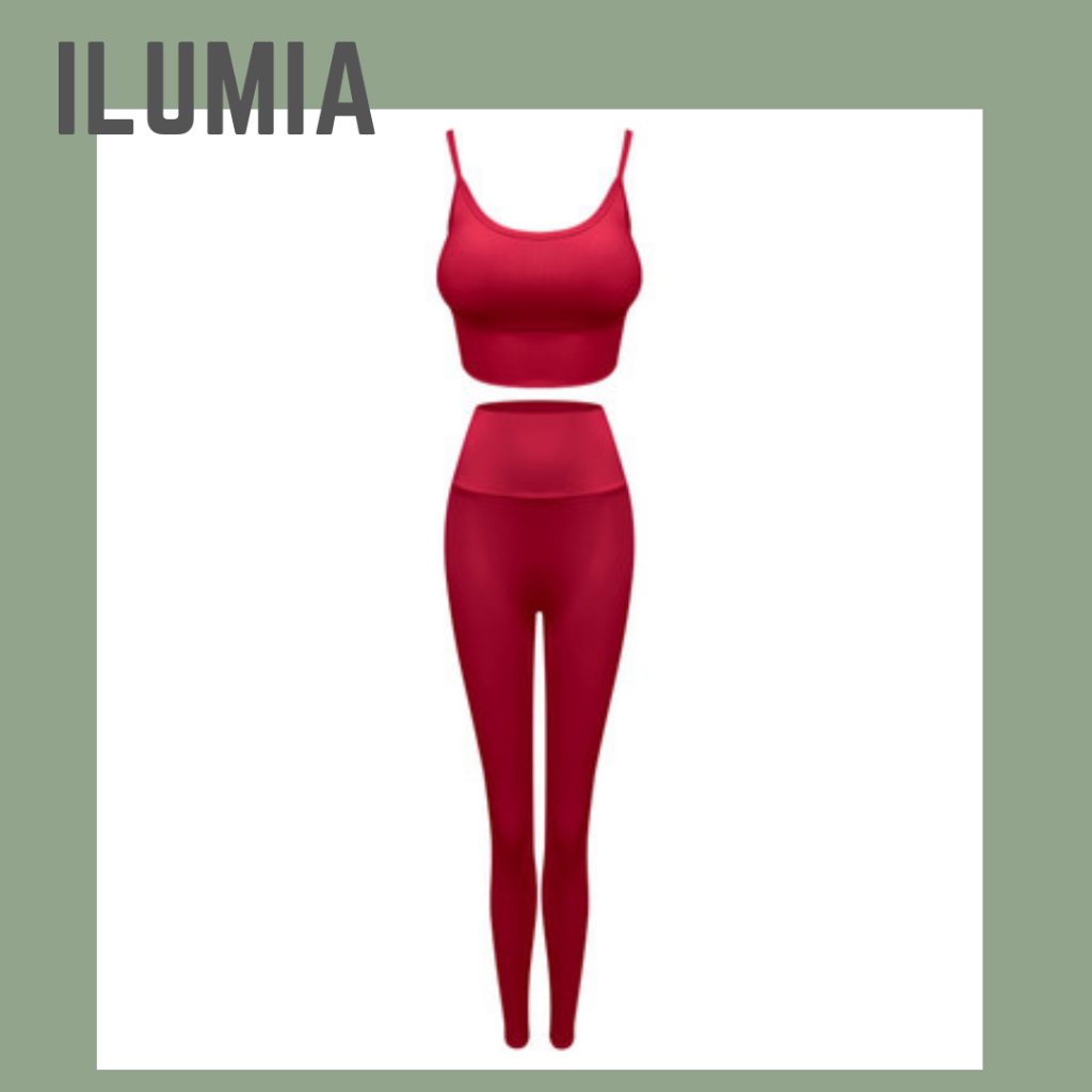 Set Đồ Tập Nữ Áo Bra chắp dây Tập Thể Thao Gym Yoga Cao Cấp - Đồ tập gym yoga chạy bộ thể thao nữ ILUMIA