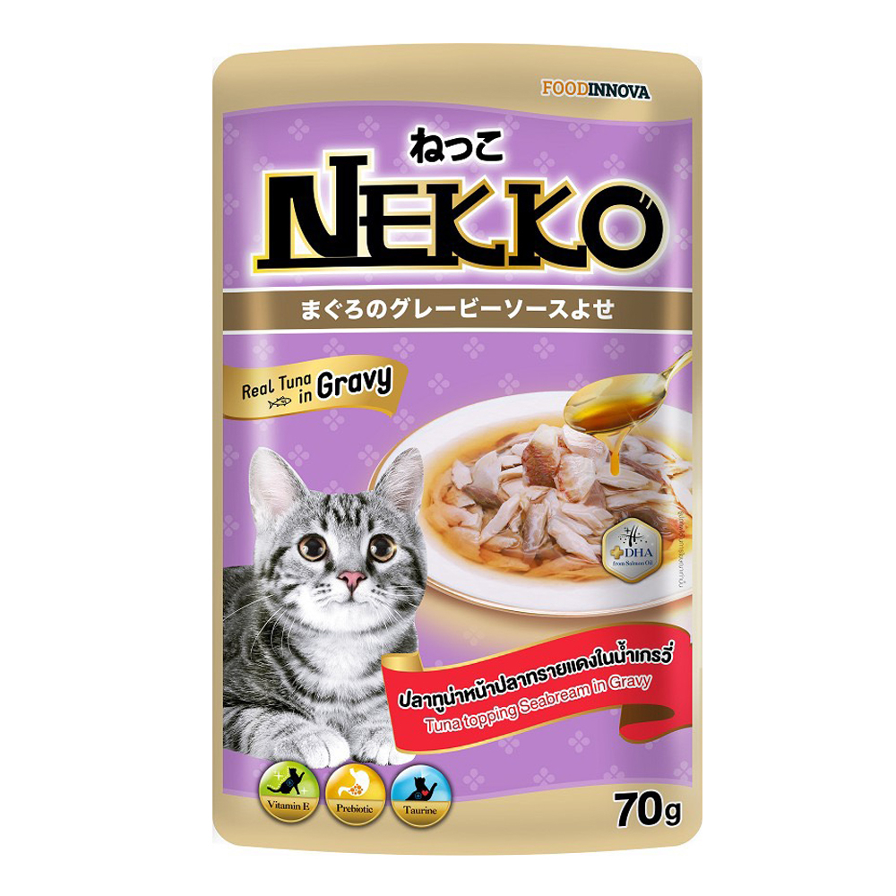 Pate Nekko dành cho mèo trưởng thành có nước sốt 70g nhiều vị - Petemo Pet Shop