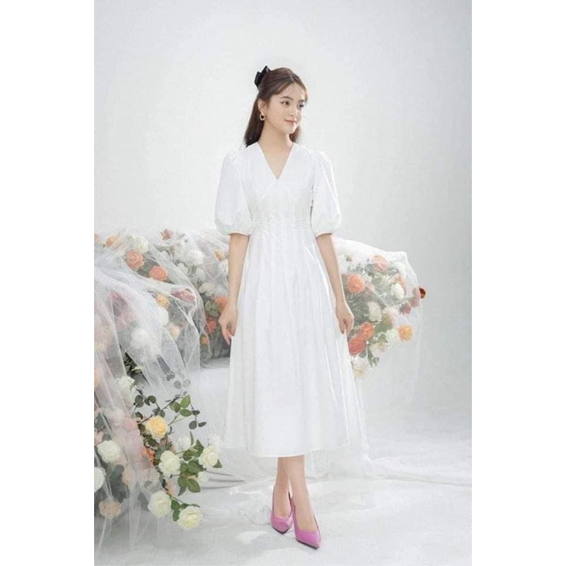 Pass đầm trắng JM size L new 99
