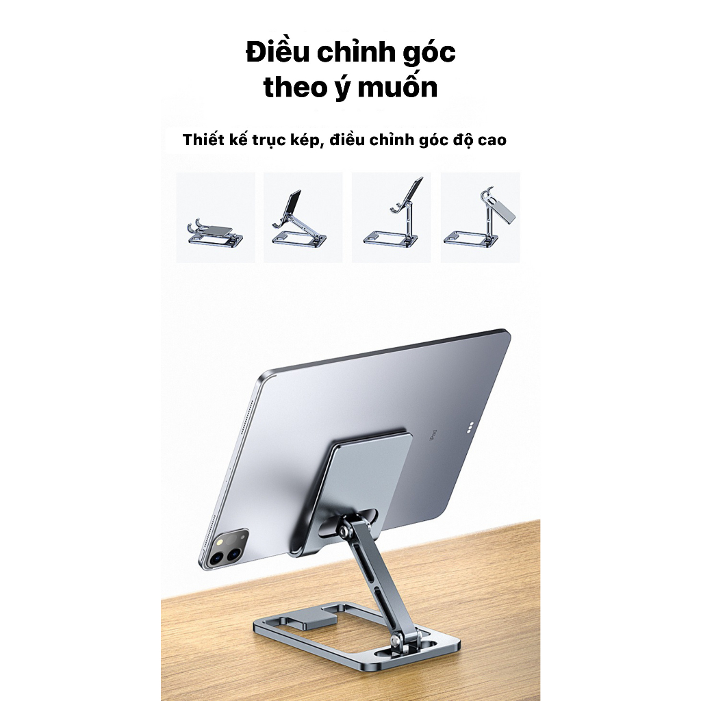 Giá đỡ điện thoại máy tính bảng , kim loại siêu mỏng thích hợp cho iPad 10.2 7 8 9 Gen Soporte Xiaomi Samsung