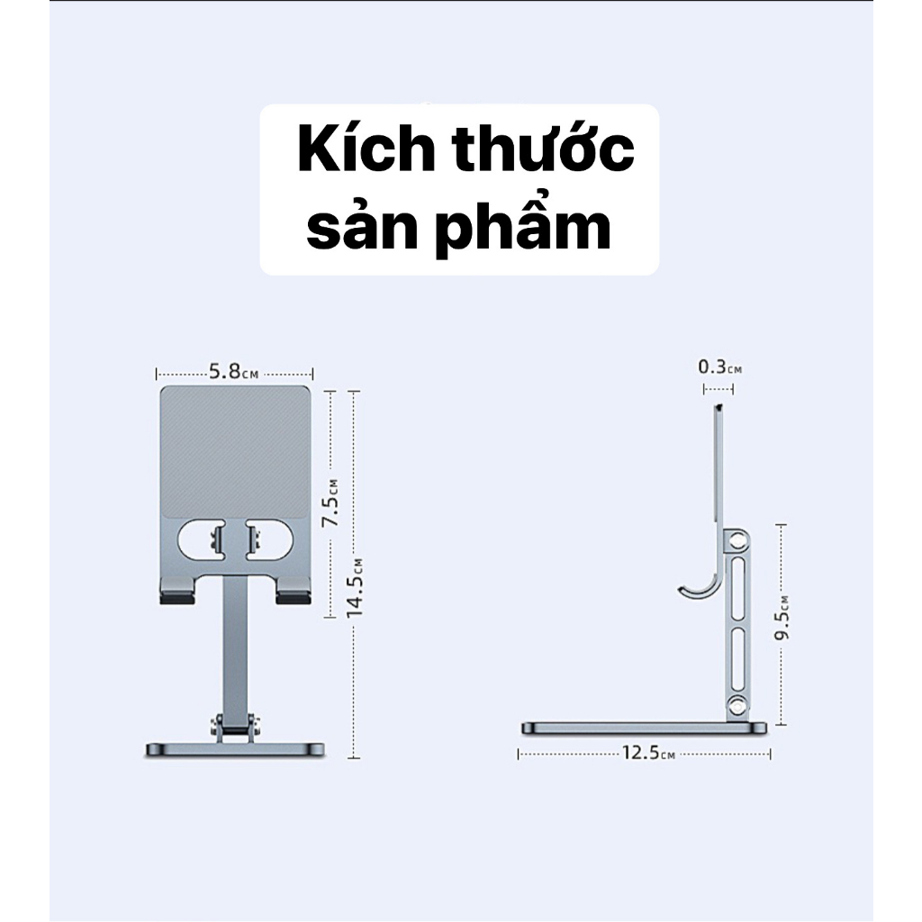 Giá đỡ điện thoại máy tính bảng , kim loại siêu mỏng thích hợp cho iPad 10.2 7 8 9 Gen Soporte Xiaomi Samsung